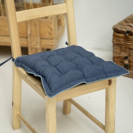 Pillow for chair "Ibiza", size 40x40 cm, blue color