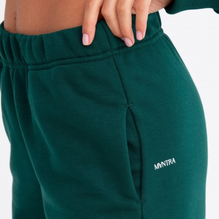 Female set (sweatshirt/pants), emerald color, size 48-4
