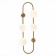 Sconces st. SL1149.301.04. Vera. 4x5 W, G9, 4000K, 24x72 cm, brass color