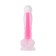 The phallimitator "Pitches-fire" glowing in the dark, silicone, 18 cm, the color is transparent
