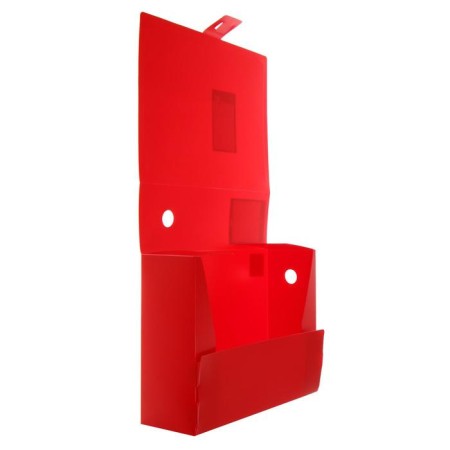 A4 Calligrata archive folder archive, 100 mm spine, plastic, cut fastener, red, up to 900 sheets-2