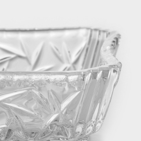 Crystal salad bowl on the legs Pinwheel, D = 12 cm-3