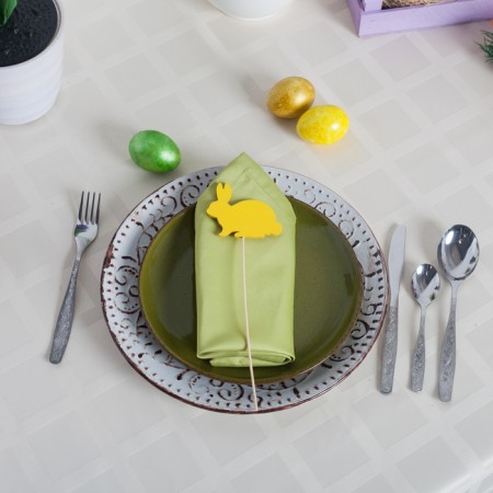 Dining table "Uralochka", 24 items, thickness 2 mm, cardboard box, silver color-6