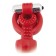 Penis for a penis with vibration Black & Red by Toyfa, silicone, red color, 24 cm
