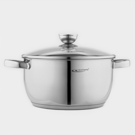 Antei pan, 5 l, d = 24 cm, capsule, glass cover, induction-1