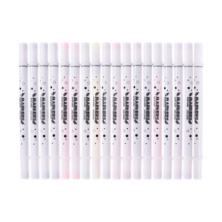 A set of markers 24 colors is bilateral, in plastic tube mix-3