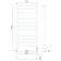 Electric towel Larusso "Classic Premium" P11, 500x1200 mm, 261 W