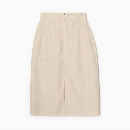 Women's skirt Minaku: Velvet Collection Milk color, river 42-7