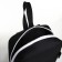 Textura's backpack, external pocket, black/white color