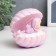 Souvenir Polystone Light "Sleeping Mermaid in a shell" Lilac-pink 13x12x10 cm