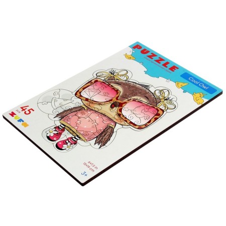 Wooden puzzle "Cool owl" s-1