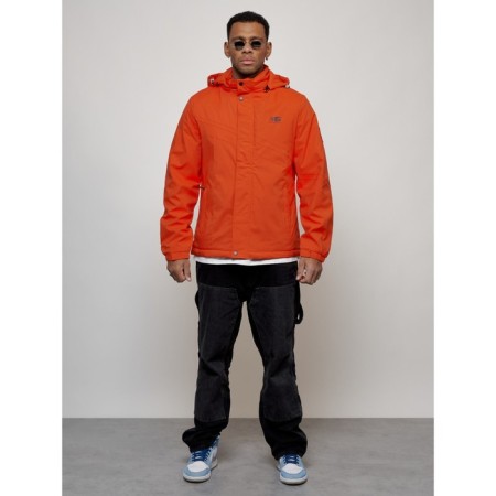 Sports male jacket, size 56, orange color-3