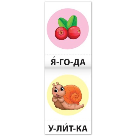Trainer for reading "4 Book. Words from 3 and 4 syllables with pictures "-1