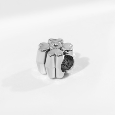 Talisman "Flower" Clover, Color Silver-2