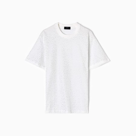 Women's T-shirt with rhinestones MIST, White, R.-R. M