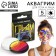 Aquagrim for the face and body, glows from ultraviolet radiation, 5 colors