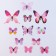 Set for decorating "Butterflies", 12 pcs., Pink color