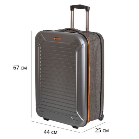 Suitcase Fusion FTS-1003, M, gray/orange-3