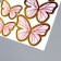 Set for decorating the cake "Butterflies" 10 pcs., Pink color