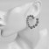 Earrings Metal "Heart" reunion, color silver