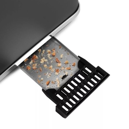 Toster KitFort KT-6221, 870 W, 6 fry modes, 2 toasts, black-silver-4
