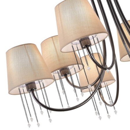 Ceiling EVOLUCE lamp. Sle1118-802-08. Alluria. 8x40 watts, E14, 84x84x45 cm, Black Cherrem-2