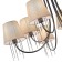 Ceiling EVOLUCE lamp. Sle1118-802-08. Alluria. 8x40 watts, E14, 84x84x45 cm, Black Cherrem