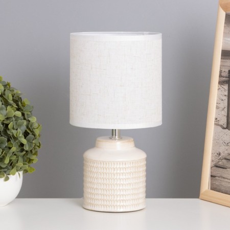 Table lamp "Catherine" 1x40W E14 Beige 13x13x25cm