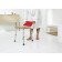 Bamboo adjustable height stool with adjustable height
