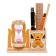 Sanding clock "Bear", souvenir, with a pencil, 13.5 x 13.5 x 10 cm, pink