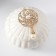 Coramics Coramics "Flower Spiral" with pearls 8.5x8.5x6 cm