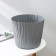 Kashpo for flowers with an insert “wave”, 8 l, d = 25 cm, h = 21.5 cm, color gray color