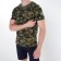 T -shirt male camouflage spots, khaki color, size 52