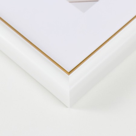 Photo frame Plastic "Mira" 13x18 cm, 636461-5, white with gold (plastic screen)-2