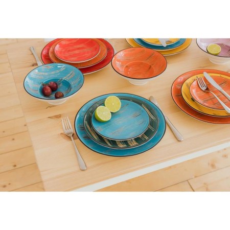 Porcelain dining Porcelain Wilmax Scratch, D = 22.5 cm, green color-3