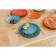 Porcelain dining Porcelain Wilmax Scratch, D = 22.5 cm, green color