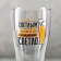 Beer glass "With light beer...", neckline, 570 ml