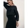 Female jumper made of shimmering yarn CONTE Elegant, size S, color Black