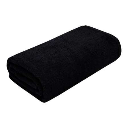 Terry towel "Mona", 400 grams, size 100x150 cm, black color