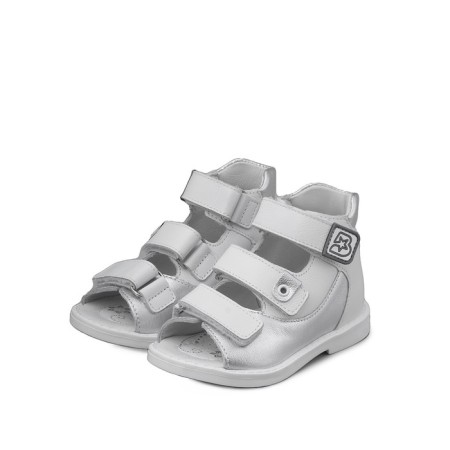 Baby sandals, size 31, silver color