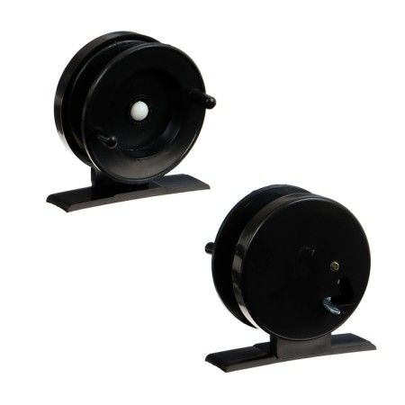 Inertial plastic coil, diameter 4.5 cm, black color, 501-1