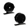 Inertial plastic coil, diameter 4.5 cm, black color, 501