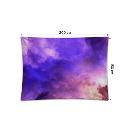 Decorative panel with photo printing "Heavenly Smoke", horizontal, size 150x200 cm-1