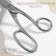 Clothing scissors, 7 ", 18 cm, silver color