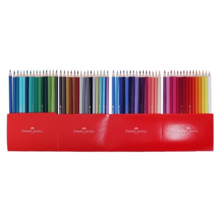 Pencils 60 Faber-Castell flowers “Castle” hexagonal case, gift box-4