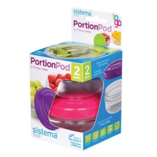 Set of portioned containers, 210 ml, 2 items, mix