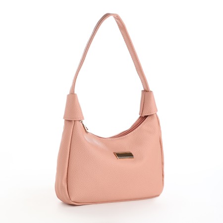 Female bag 25*7*13.5 depth with a zipper, pink-2