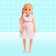 Classic "Natasha" doll in a dress, mix