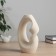 VAZA Ceramics Table "CRARI" D-3 cm, 21x14 cm, beige