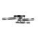 Luer with PDD "Landi" 3xLED 3000-6000K 272W Black 74x71x18 cm Bayerlux